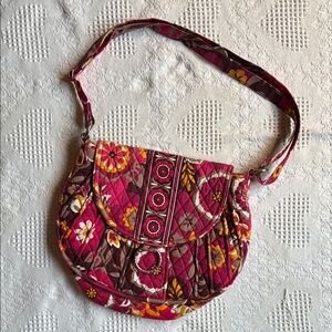 Floral Quilted Shoulder Bag - Multicolor